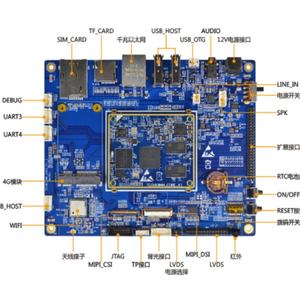 Carte mère mini IMX8M avec trous de fixation, système Linux Cortex-A53, 2/4 Go DDR4, 8/16 Go EMMC 5.1 - Product Image 3