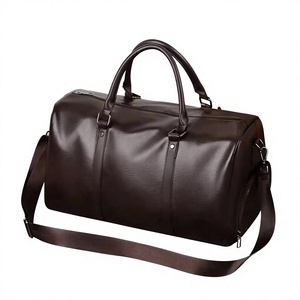Sac de voyage unisexe pliable, grande capacité, léger, imperméable, en cuir de buffle 100% original, couleur marron, respectueux de l'environnement - Product Image 3
