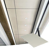 Panneau en aluminium alvéolaire thermolaqué pour balcon panoramique de résidence en immeuble de grande hauteur, panneau mural intérieur à bord étroit, plafond