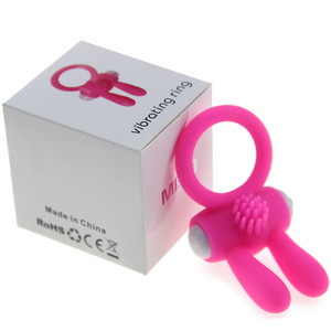 Brinquedo Sexual Adulto Delove Anel Vibratório para Pênis Anel Peniano Rosa Vermelho Silicone+ABS À Prova D'Água - Product Image 6