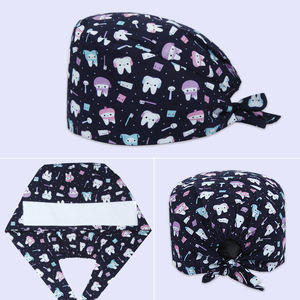 Gorro quirúrgico para mascotas, gorros médicos transpirables para Hospital, Chef, <span class=keywords><strong>farmacia</strong></span>, salones de belleza, manicurista, gorros de fregado estampados, mujeres, enfermeras - Product Image 2