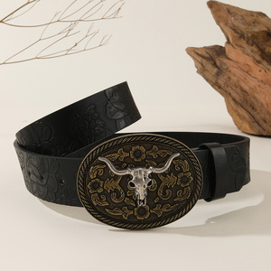 Retro Western Cowboy grande placa fivela cinto moda liga Material fábrica das mulheres vendas diretas cinto - Product Image 2