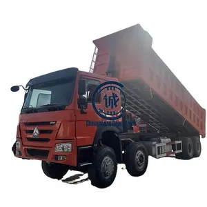화물 트럭 371HP 12 휠러 팁 주는 사람 덤프 트럭 8X4 사용 덤프 기계 건설 팁 주는 사람 트럭 가격