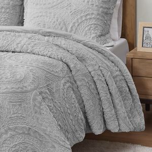 Mini ensemble de couette en peluche DB Ultra avec médaillon brodé en fausse fourrure Design luxueux - Product Image 4