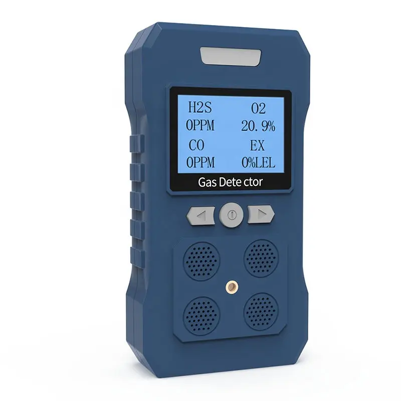 Pulitong Portatile multi rilevatore di gas 4 gas monitor con micro clip (H2S, O2, CO, E Ex ) 4 rivelatore di gas