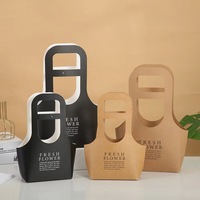 Papier Kraft Fleurs Sacs-cadeaux Bouquets Sacs avec poignée Fleurs Emballage Cadeau Décoration de la maison