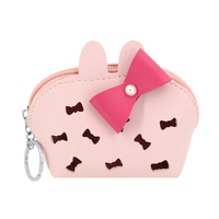 Taille minimum promotionnel en gros en cuir PU dessin animé porte-monnaie Mini portefeuille sac porte-clés pochette de poche sac pour enfants enfants OEM