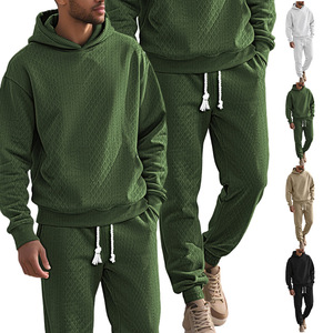 <span class=keywords><strong>Tuta</strong></span> <span class=keywords><strong>Sportiva</strong></span> da <span class=keywords><strong>Uomo</strong></span> Personalizzata con Cappuccio, Set 2 Pezzi, Colori a Blocchi, Vestibilità Ampia, Taglie Forti, Top a Maniche Lunghe e Pantaloni, 100% Poliestere - Product Image 2