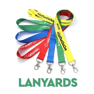 Promotional High Quality Eco-Friendly ID Card Holder Custom Lanyards with Silk Screen & Digital Printing Hook Private Logo