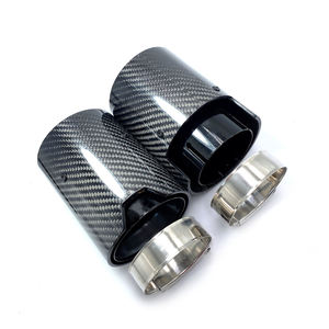 1pcs वास्तविक कार्बन फाइबर निकास पाइप एम 2 f87 m3 f80 m4 f82 F83 m5 F10 m6 f12 f13 F13 - Product Image 2
