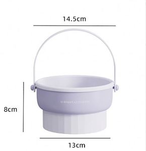 Silicone Makeup Cleaning Brush Scrubber Bowl Foldable Brush Cleaning Pad Portable Washing Tool Cosmetic Brush <b>Cleaner</b> - Product Image 4