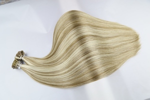Tốt nhất đôi rút ra Ombre nổi bật Đàn Piano ý Keratin <span class=keywords><strong>Micro</strong></span> phẳng Lời Khuyên Trái phiếu 100 tinh khiết Remy Ấn Độ Trinh Nữ phần mở rộng tóc con người - Product Image 6