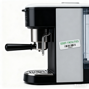 In kim loại nhôm tài sản tag kim loại nhôm nhãn mã vạch cho nhãn tùy chỉnh - Product Image 4