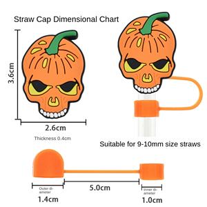 จุกปิดหลอดซิลิโคนกันฝุ่นคุณภาพสูง ขนาดใหญ่ สำหรับตกแต่งฮาโลวีน น่ารัก เส้นผ่านศูนย์กลาง 10 มม. ปลอกหุ้มแบบใหม่สำหรับผู้ใหญ่ - Product Image 2