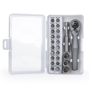 Juego de destornilladores de trinquete 25 en 1 con puntas intercambiables Torx Phillips para reparaciones en el hogar y uso en proyectos de bricolaje. - Product Image 1