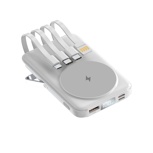Chargeur portable magnétique sans fil 8000mAh avec support et entrée/sortie USB C Charge rapide <span class=keywords><strong>Powerbank</strong></span> essentielle de voyage - Product Image 1