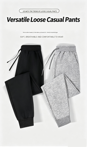 <span class=keywords><strong>Pantalones</strong></span> Deportivos Unisex Holgados para Gimnasio, Tenis, Ejercicio, Correr y Entrenamiento para Hombre - Product Image 3