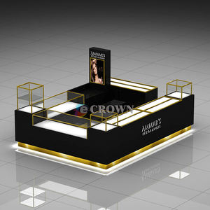 <strong>Promotional</strong> Mall Kiosk Design , Kiosk Cosmetic Display Cabinet Workstation, Retail <strong>Perfume</strong> Kiosk Design OEM - Product Image 2