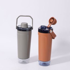 Botella metálica reutilizable de acero inoxidable 304 con aislamiento al vacío, portátil, para viajes transfronterizos, con aislamiento térmico de 6 a 12 horas y pajita - Product Image 3