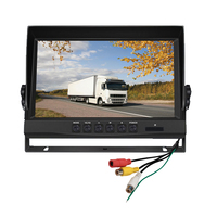 Moniteur de voiture portable SeemeTech 9 pouces IPS CVBS à fixer sur le pare-brise, caméra de recul, aide au stationnement, prise en charge de la carte SD, garantie 1 an