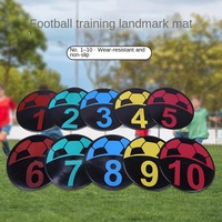 Disques numérotés pour entraînement de football et de basketball, disques plats, numéros de 1 à 10 (Modèle PVC MK-888G)
