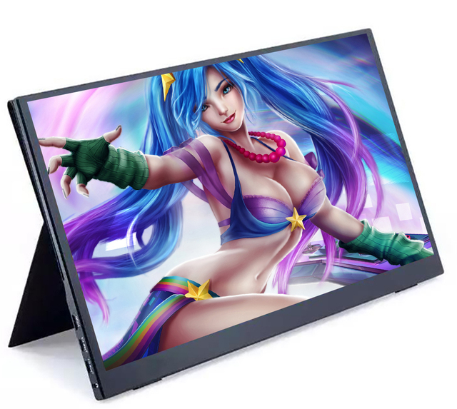 Ultra-thin LED Portable Computer Gaming Monitor 15.6" 4k Portable Monitor Portable with Speaker USB Typ c