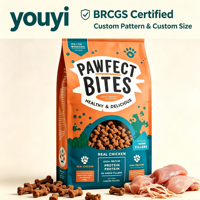 Sac d'alimentation pour animaux de compagnie recyclable, résistant à l'humidité, pour aliments humides pour chats (grains/vapeur), produit phare d'usine