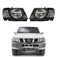 Accessoires de voiture, phares pour Nissan Patrol Y61 2005, phare halogène avant, phare noir, phare automobile