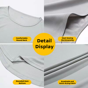 OEM Custom <b>Vest</b> Sleeveless t Shirt Quick Dry Blank Singlet <b>Stringer</b> Muscle Sports Running for Men - Product Image 2
