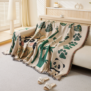 Vendita diretta in fabbrica cartone animato copertura completa coperta campeggio Multi-funzione tovaglia divano asciugamano - Product Image 4