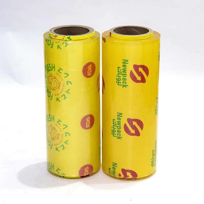 12Mic PVC Cling film for Food Wrap Food Grade Jumbo Roll PVC Stretch Film Wrap Accept Customized for Food Fruit Keeping Fresh