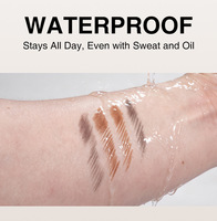 Crayon à sourcils double embout OEM naturel noir lisse à pointe biseautée, résistant à l'eau et à la transpiration, marque privée