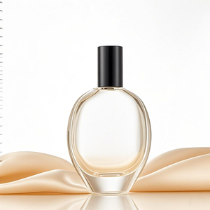 Bouteilles de parfum rondes plates de 30ml 50ml 75ml avec couvercle noir et pulvérisateur à pompe Bouteilles de parfum rondes Vente en gros <span class=keywords><strong>pas</strong></span> <span class=keywords><strong>cher</strong></span> - Product Image 1