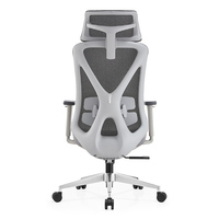 Chaise de bureau exécutive en maille Mason Taylor avec repose-pieds, pivotante à 360°, hauteur réglable, design ergonomique confortable, style moderne