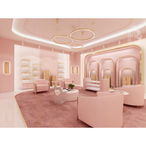 Espositore per borsa e scarpe <span class=keywords><strong>rosa</strong></span> progettato su misura per negozio al dettaglio espositori personalizzati unici - Product Image 2