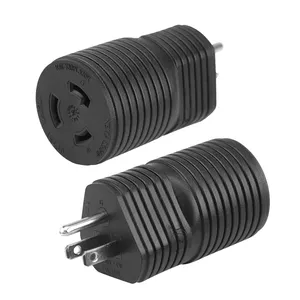 Nema 15 Amp to 20 Amp Plug Adapter NEMA 5-15P to L5-20R 15 A Household Plug to 20 Amp LOCKING power adapter