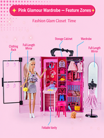 Armoire de poupée de 30 cm pour habillage, ensemble cadeau d'anniversaire tendance, jouet de jeu d'imitation pour filles, certifié CE EN71 REACH, emballage personnalisé OEM