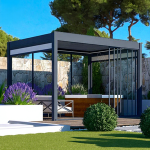 3x4 3x6 <span class=keywords><strong>4x3</strong></span> 4x6m Jardin Extérieur Aluminium Designs Modernes <span class=keywords><strong>Piscine</strong></span> Toit Electrique Rétractable Ecran Latéral Pergola à persiennes - Product Image 1