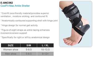 Attelle de soutien de cheville E-ANC062 E-Life Protège-pieds Entorses Blessure Wrap Stabilisateur de cheville Articulation de charnière - Product Image 3