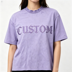 Camisetas de Algodón 100% de 210 Gramos, Corte Holgado, Personalizadas, Estampadas, de Manga Corta, Casuales para Hombre, Gran Venta - Product Image 1