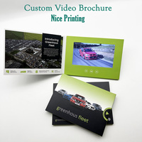 Meilleure vente personnalisé Marketing publicité numérique 7 pouces écran Lcd papier Mailer livret carte de voeux livre boîte vidéo brochure