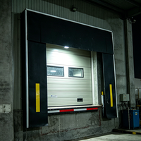 La nouvelle porte de garage industrielle isolée sur mesure est parfaitement scellée avec du caoutchouc EPDM