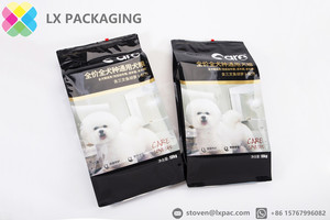 Food Bag Foil Plastic Bags Dog Food Packaging - Aluminum Foil Plastic Laminated High Volume Side-Gusset Slider Zipper Bag