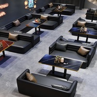 Ensemble de table et chaises de salle à manger, canapé, style moderne HUALIN pour bar, café, restaurant musical