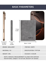Dompet Pria Baellerry Slim Minimalis Baru, Dompet Bisnis Pendek Fungsional untuk Pria dengan Tempat Kartu, Kulit PU Berkualitas Tinggi