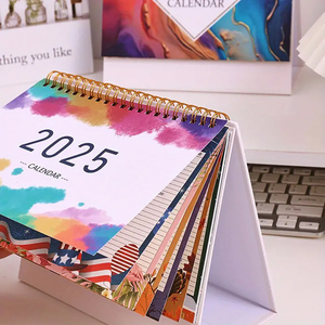 Factory Custom <strong>2025</strong> 2026 Desktop <strong>Calendar</strong> Spiral Binding Stand Flip <strong>Calendar</strong> Daily Monthly Table <strong>Calendars</strong> Printing