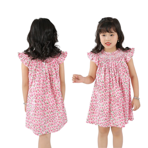 Premium Hand Smocked Baby Clothing Girls Bishop Dress 100 Cotton Embroidery <b>Toddler</b> Boutique Clothes Vietnam Manufacturer - Product Image 3