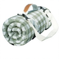 Couverture de pique-nique Genovega imperméable en polyester, tapis de camping pliable extra large au design mignon - Accessoire de voyage extérieur pour la plage