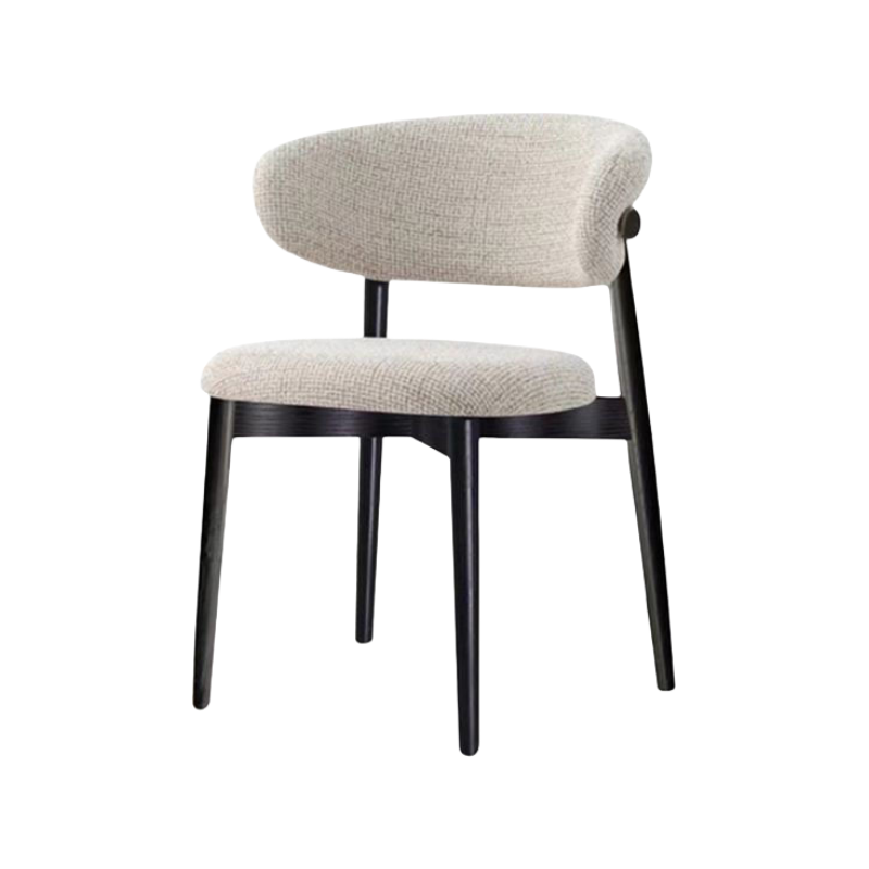Cadre noir + tissu en coton et lin