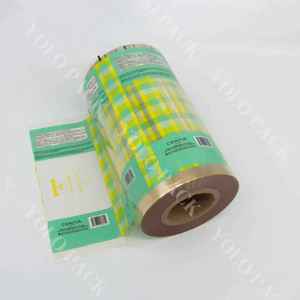 Imprimé personnalisé <span class=keywords><strong>soufflé</strong></span> pour machine d'emballage automatique effet métallique imprimé BOPP rouleau de film de stratification rouleau de film plastique - Product Image 2